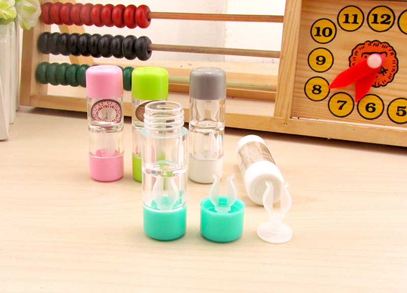 Small Cute Portable Contact Lens Case Travel Eyewear Case Contact Lenses Container Box Glasses Lenses Accessories Gift