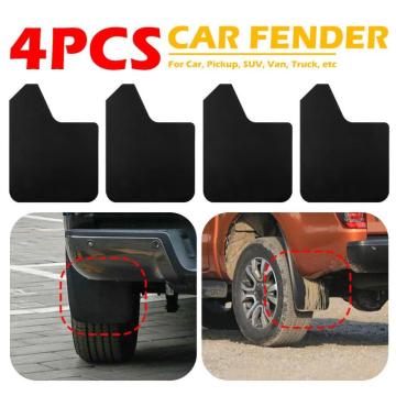 4pcs Car Pickup Truck Mud Flaps Multipurpose Wear-resistant Sprayability SUV Front Rear Fender Splash Guards with Screws