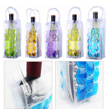 1PC Wine Bottle Freezer Bag Beer Chiller Cooler Bag Ice Cooling Gel Holder Carrier Portable Liquor Ice-Cold Chiller Ice Wine Bag