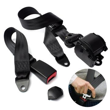 Universal 3 Point Retractable Auto Car Auto-locking Seat Lap Adjustable Safety Belts Auto Car Truck Bus Van Safety Accessories