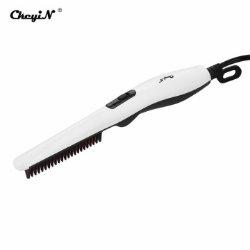 Electric Beard and Hair Straightener Brush Quick Heater Ionic Styling Tools Portable Travel Home Straightening Curling Comb 45