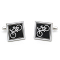iGame New Arrival Bike Cuff Links Black Color Bicycle Design Quality Brass Material Men Cufflinks Free Shipping