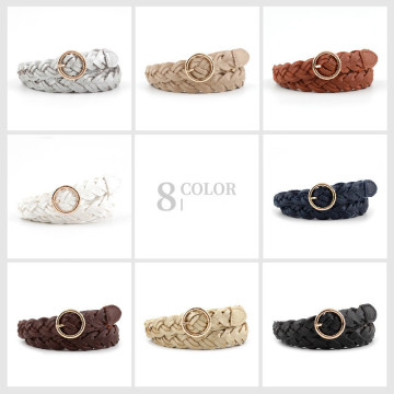 Braided Belt For Women's Woven Belt Imitation Leather Straps Hand Knitted Designer Women For Jeans Girdle Ladies Belts