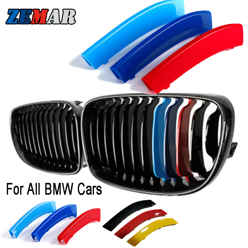 Front Grille Trim Strips For BMW E46 E90 E60 E39 E36 F30 F10 F20 X5 E70 E53 G30 E91 E92 E93 E87 X3 E83 F25 X6 E71 F31 F22 F34 X1