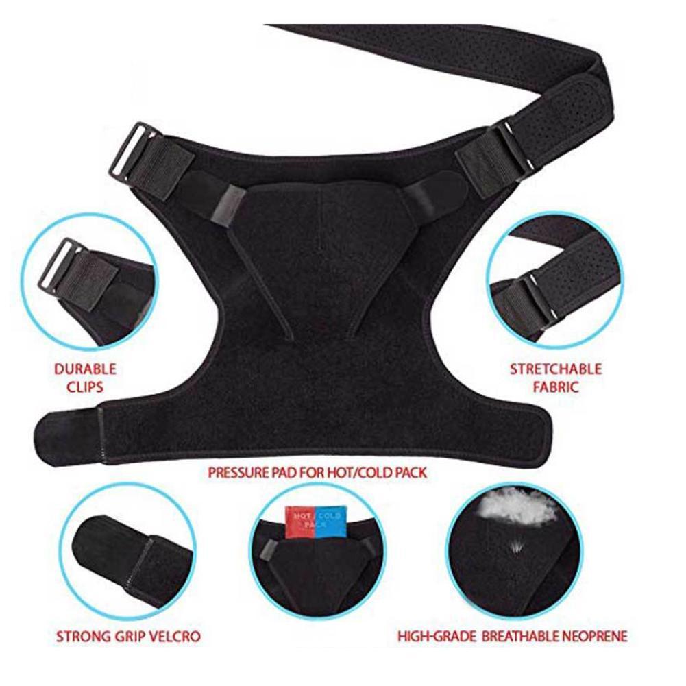 1Pcs Breathable Fitness Shoulder Pad Sport Pain Relief Brace Protector Bandage Shoulder Elastic Elastic Workout Support Man E1A3