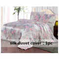 Silk Duvet Cover 1pc 100% Mulberry Silk Printed Floral Silk Multicolor Twin Full Queen King Cal.King other size ls170902