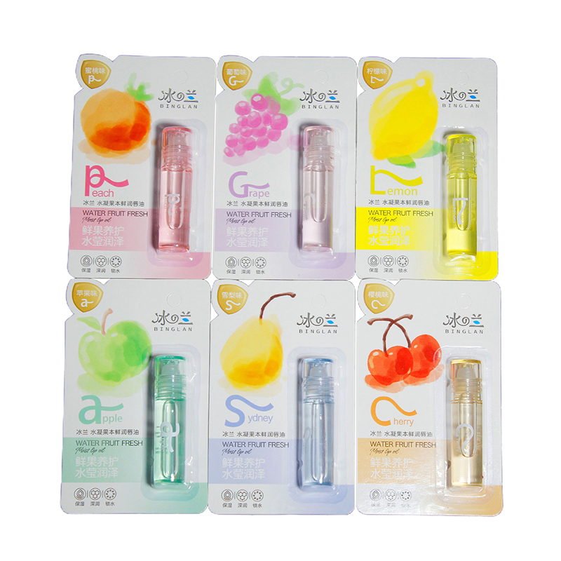 Chilled Fresh Cute Fruit Lip Balm Liquid Lipstick Waterproof Moisturizing Plumper Lip Oil Women Lip Gloss Dropship TSLM1