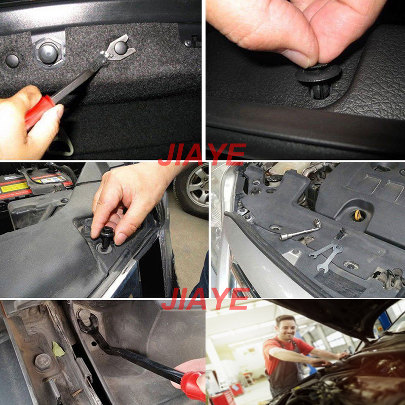 415Pcs With Tool Kit Auto Car Vehicle Body Panel Plastic Push Pin Rivet Fasteners Moulding Trim Clip Car Repair Assortment Kit