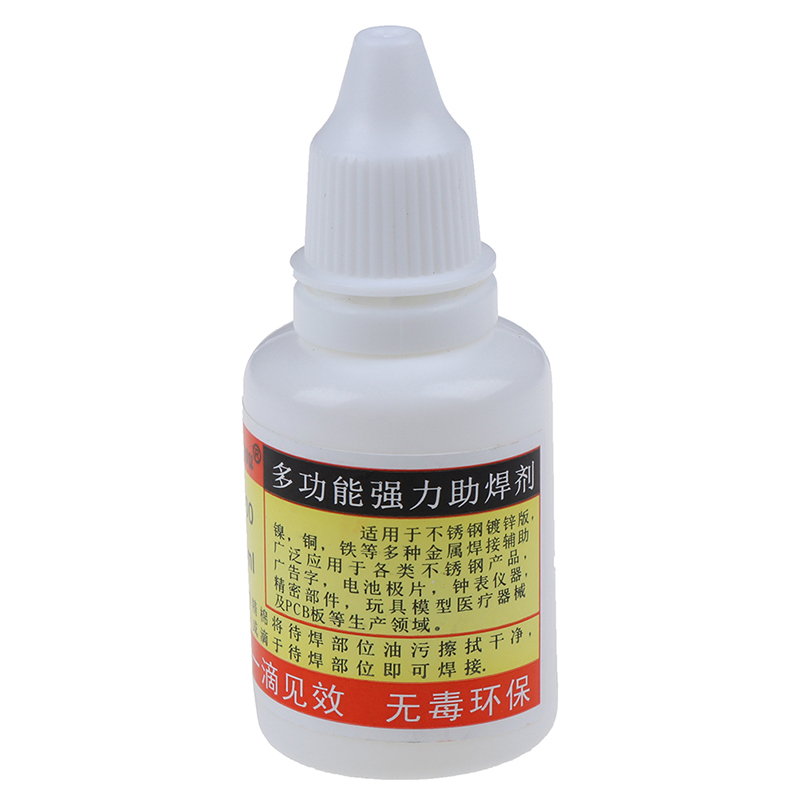 New 1pc 20ml Stainless Steel Liquid Flux Soldering Paste Flux Liquid Solders Water Durable Liquid Solders