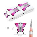100PCS Nail Forms Disposable Nail Art Guide Paper White Butterfly Nails Gel UV Extension French DIY Manicure Tools For Gel Nails