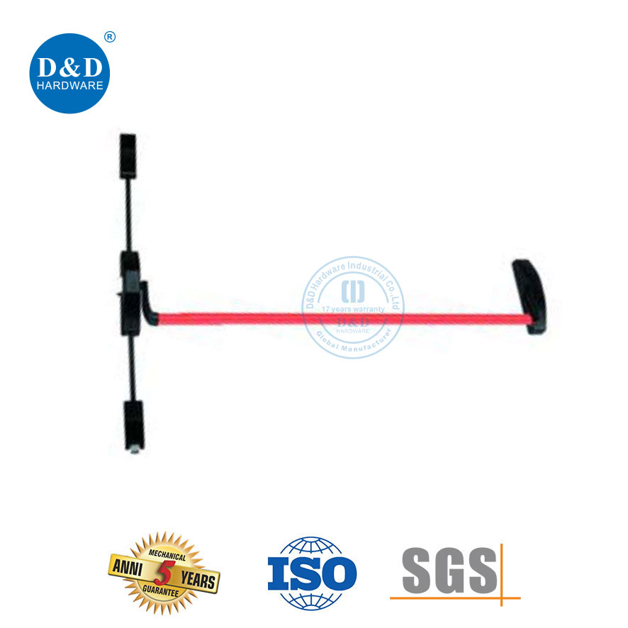 metal door with panic bar