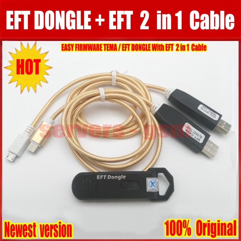 2021 Newest 100% Original EFT DONGLE / EFT KEY/EASY FIRMWARE TEMA + EFT Cable UART 2 in 1