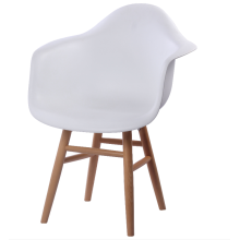 Modern eames dining armrest chair with footrest