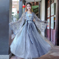 Women Hanfu Chinese Traditional Folk Costume Girl Han Dynasty Dance Wear Lady Fairy Cosplay Clothes Oriental Ancient Prince Suit