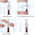 Portable Zinc Alloy Red Wine Opener Wing Type Metal Wine Corkscrew Bottle Openers Corkscrews Wine Cork Remover