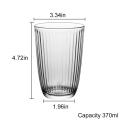 Mugs Coffee Cups Drinking Glass Tumbler Vintage Stripe Highball Glass Beverage Glass for Home Whiskey Glass Cups Drinkware