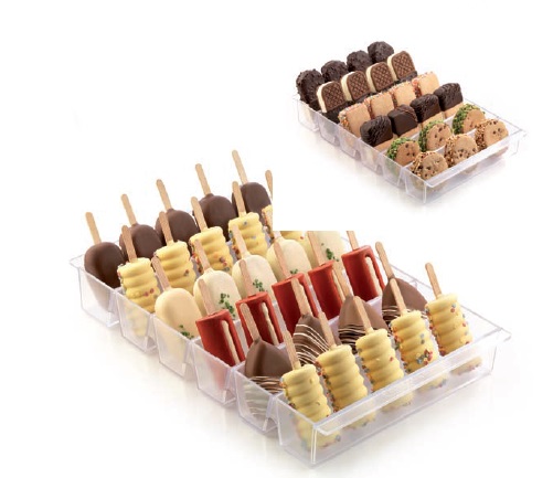 Ice Pop Tray Popsicle Display Tray ice lolly show shelf environmentally friendly materials PV plastic