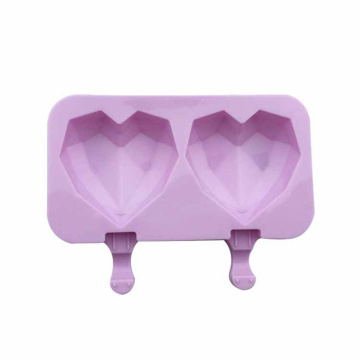Food Grade Silicone Mold Ice Cream Maker With Lid Ice lolly Moulds Freezer Ice cream bar Molds Popsicle Moulds