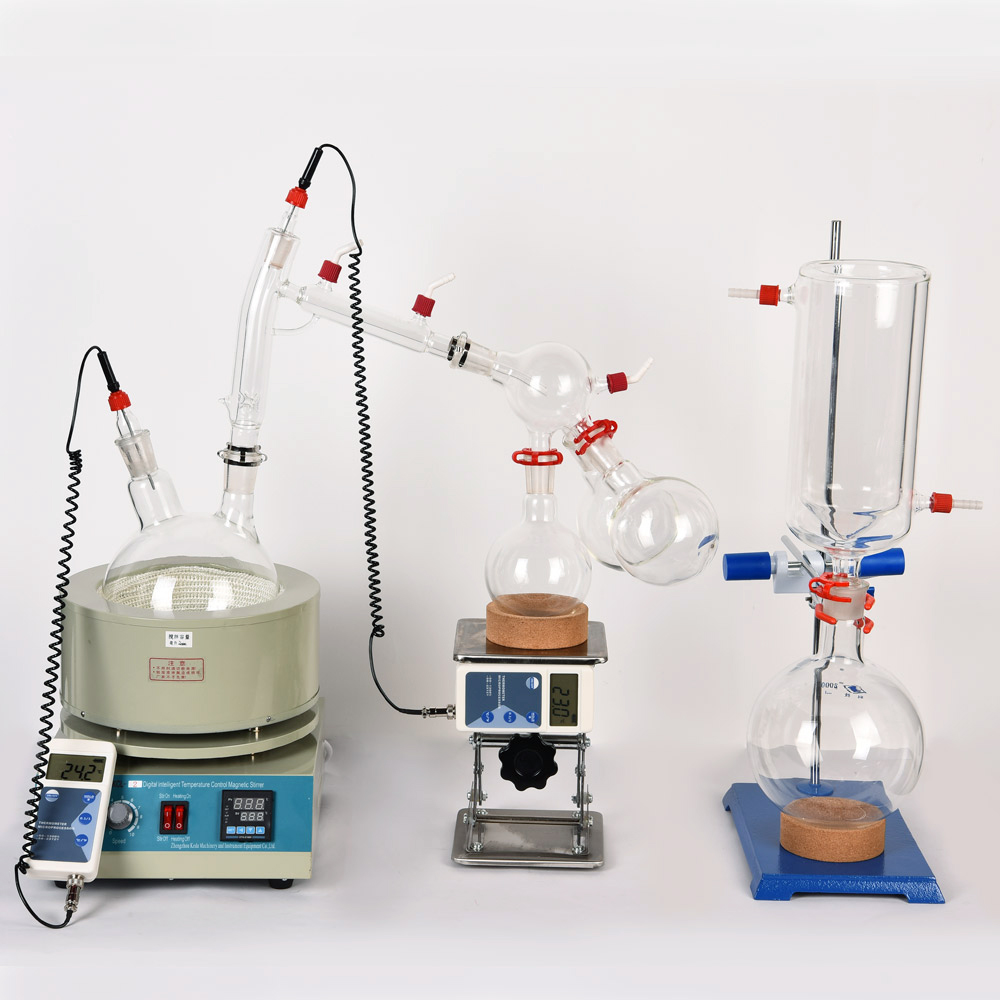 Lab Equipment Scale Small Short Path Distillation Equipment 2L Short Path Distillation Includes Vacuum Pumps kit