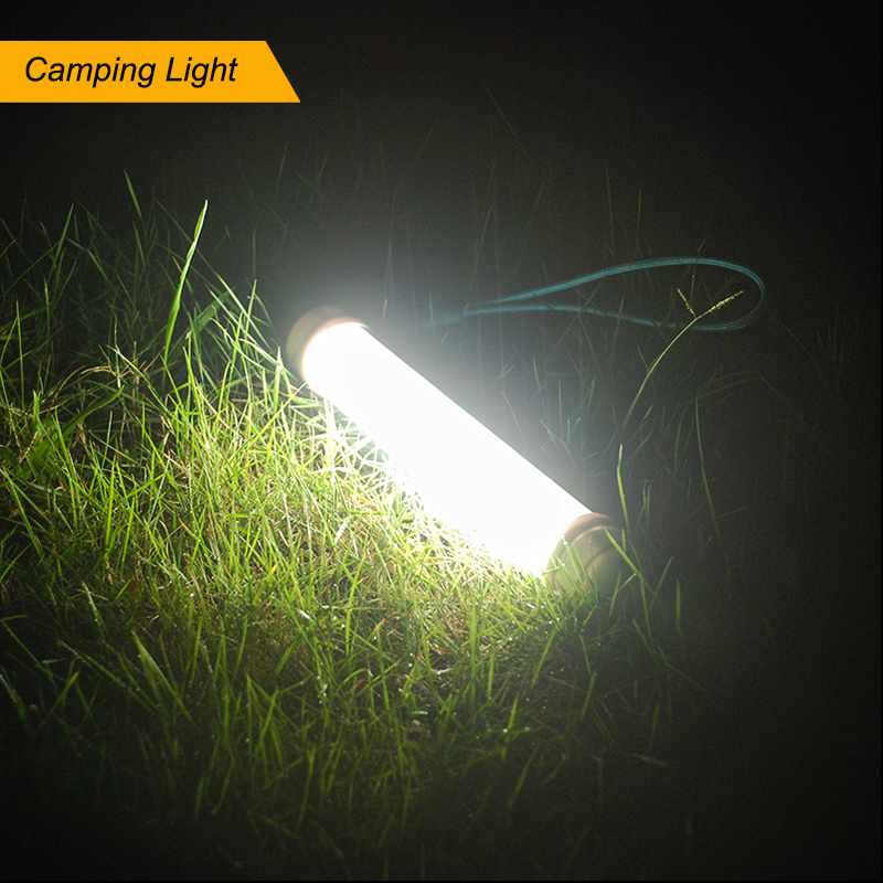 Handheld Camping Light Portable USB Rechargeable Laybag Light Brightness Camping Tent Night Light Battery 18650 Fishing Lantern