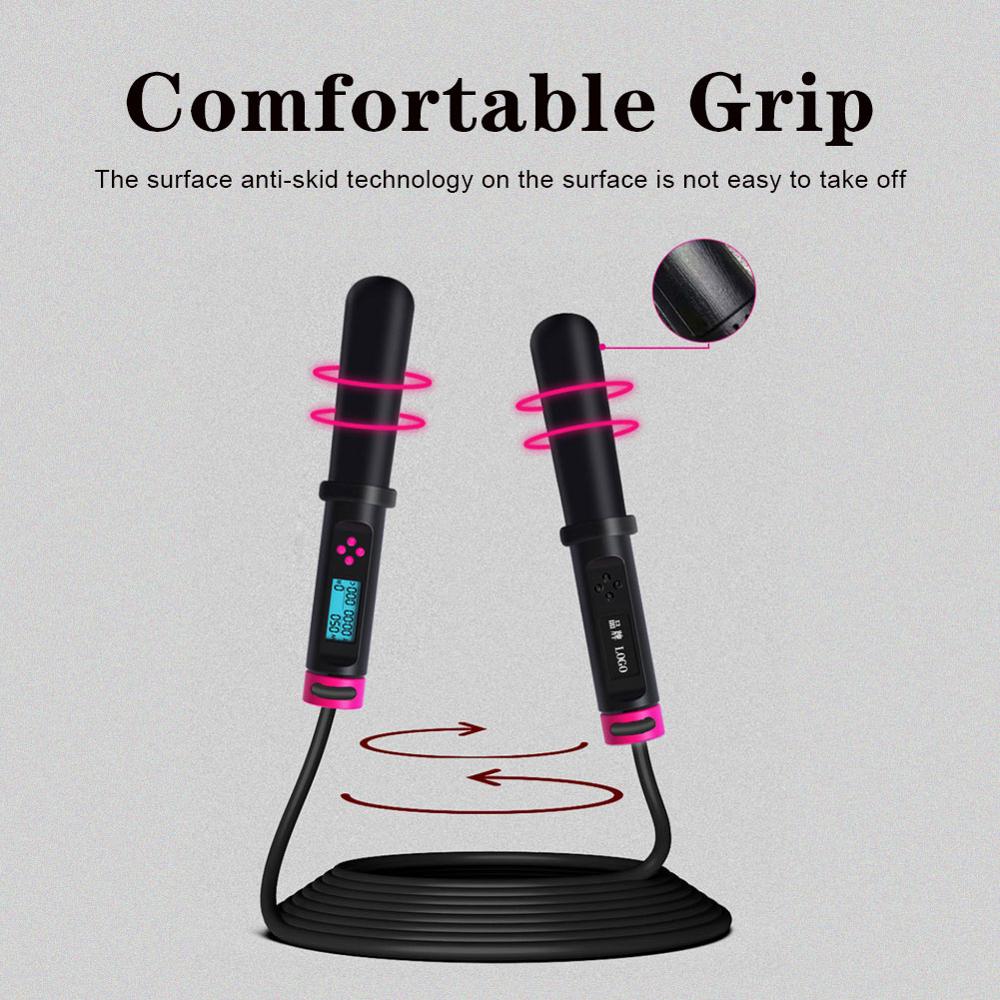 Smart Electronic Digital Adult Skip Rope Calorie Consumption Professional Fitness Body Building Exercise Jumping Rope Gym Equipm