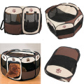 Claw Print Foldable Pet Cat Dog Tent House Game Safe Guard Playpen Fence Portable Small Medium Animal Cage