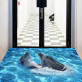 2020 New Sea Floor Stickers Dolphin Wall Stickers Beach Wallpapers Big Size Home Decor Creative Sea Animals on Floor Waterproof