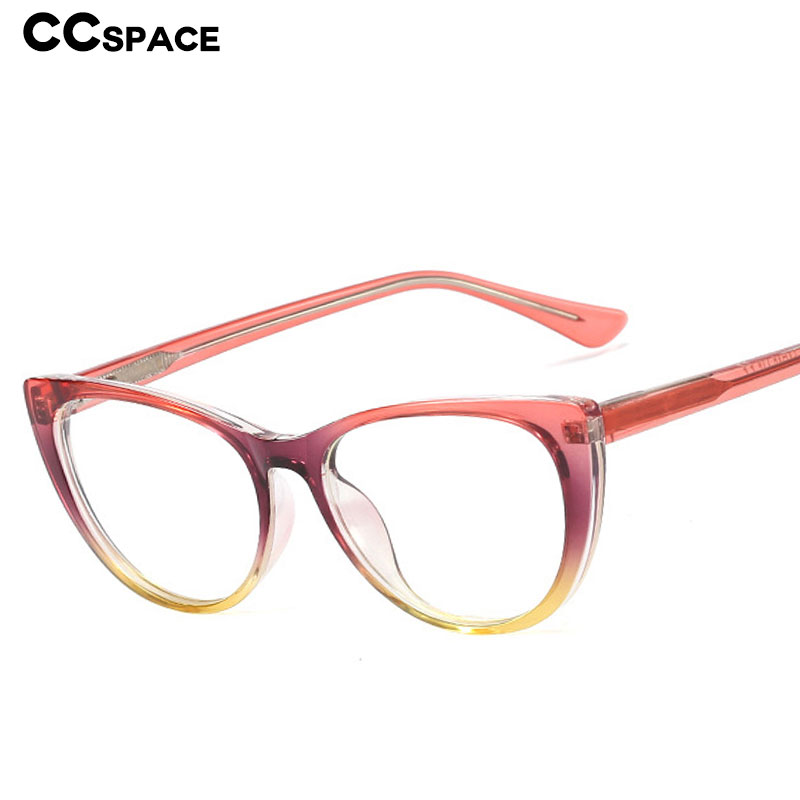 48248 Plastic Titanium Glasses Frames Cat Eye Retro Men Women Optical Fashion Computer Glasses