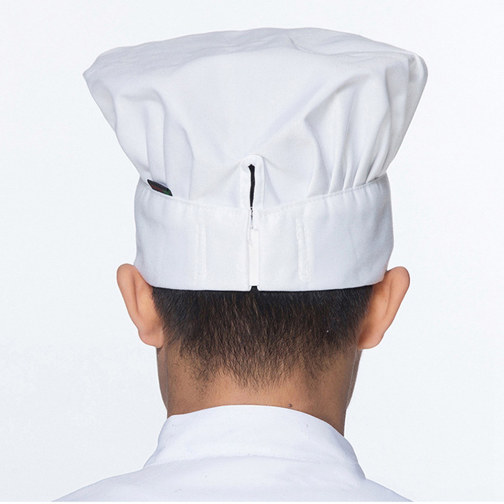 High Quality Wholesale Food Service Sushi Chef Hats Restaurant Hotel Bakery Canteen Chef Cooker Workwear Fold Cap hotel uniform