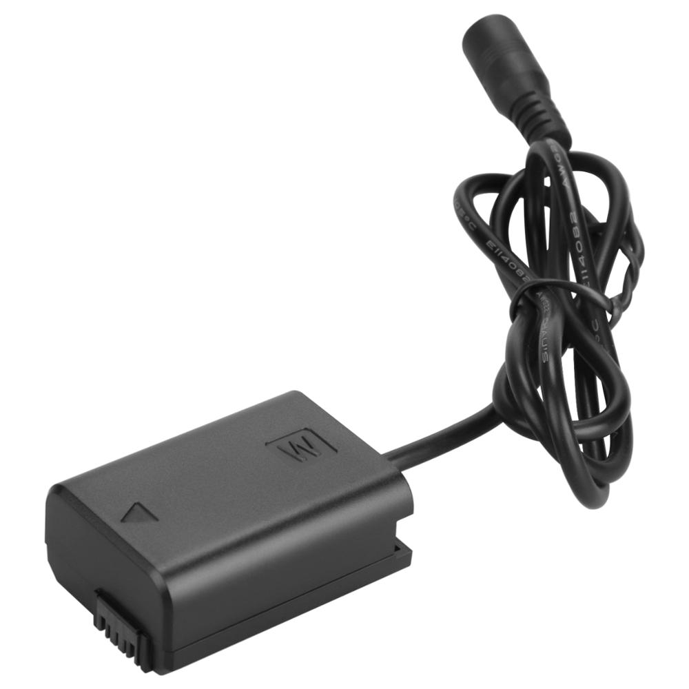 AC Power Supply Adapter For Sony NP-FW50 Dummy Battery Alpha A6500, A6400, A6300, A7, A7II, A7RII, A7SII, A7S, A7S2, A7R, A7R2