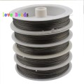 Steel Color Tone Beading Wire 0.3/0.38/0.45mm Coated Stainless Steel Cord Line Handmade DIY for Jewelry Making Finding Bracelet