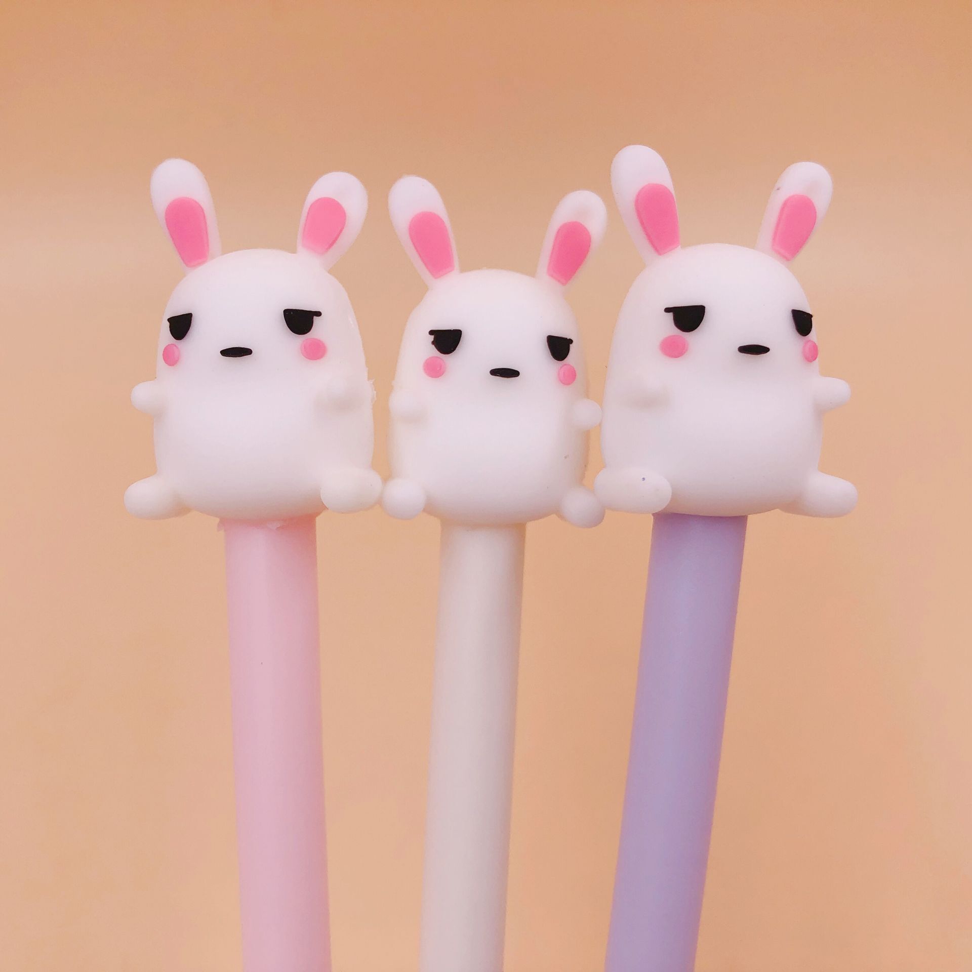 Cartoon Silicone Rabbit Gel Pen Ink Pen Promotional Gift Stationery School & Office Supply