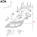 Xenon headlight for Audi Q7 2010-2015