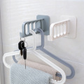 Non-Marking Plastic Hanger Hook Wall-Mounted Clothes Storage Rack Wall Multi-Function Folding Sticky Hook