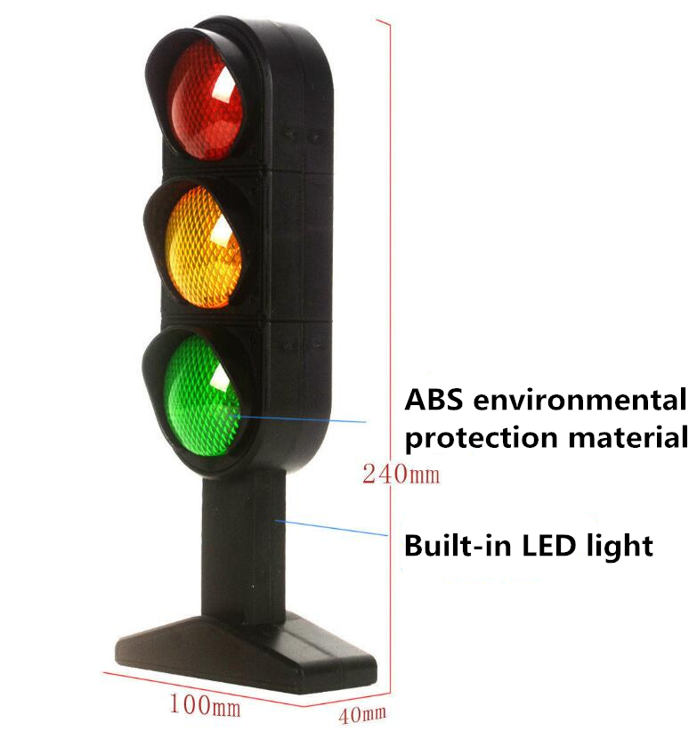 Traffic Lights Road Signal Model Scene Teaching Fun Funny Gadgets Interesting Toys For Children Accessories Diecasts Vehicles