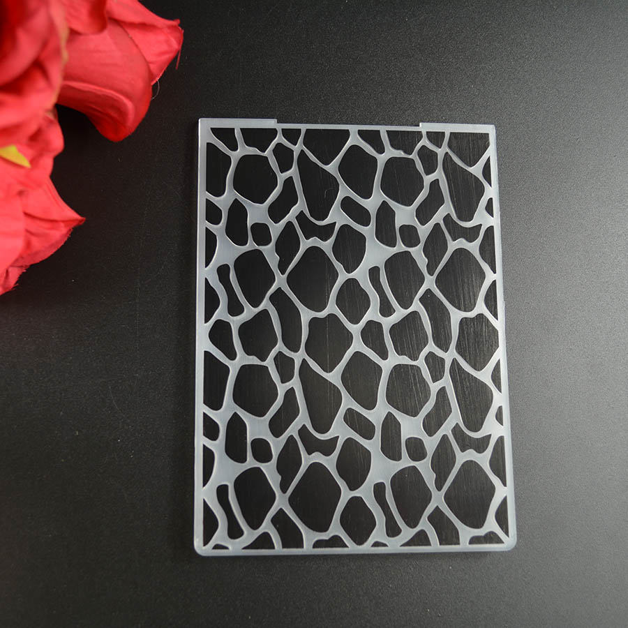 Stone pattern Plastic embossing folder for card making stationary paper crafts stencil cutting die background