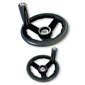 100/125/160/200/250mm Black Milling Machine Lathe CNC 3D Printer Spoked Hand Wheel Wavy Round bakelite three handwheel