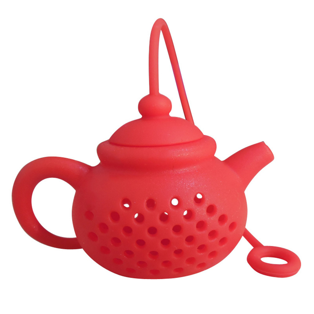 Tea brew Details About Teapot-Shape Tea Infuser Strainer Silicone Tea Bag Leaf Filter Diffuser home Tea filter