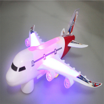 2021 Glider Plane Toys Electric Music Light Automatic Steering Plane Passenger Aircraft Airplane Model Toy Kid Outdoor Toy Games
