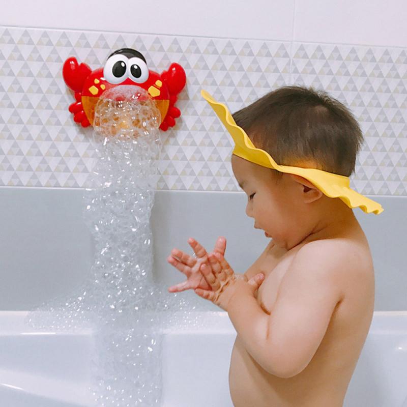 Kids Toy Bubble Blower Machine Funny Music Crab Electric Automatic Crab Bubble Maker Baby Bath Outdoor Bathroom Water Gifts New