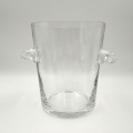 Clear glass ice bucket for wine or champagne