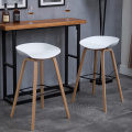 Popular Modern Design solid wooden plastic bar chair northern wind fashion creative denmark kitchen room nordic counter stool