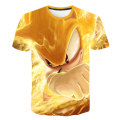 Children Clothes Sonic T shirt sonic the hedgehog costume kids Girl Tops Tee Baby Boys T-shirt Cartoon Clothing Birthday Gifts