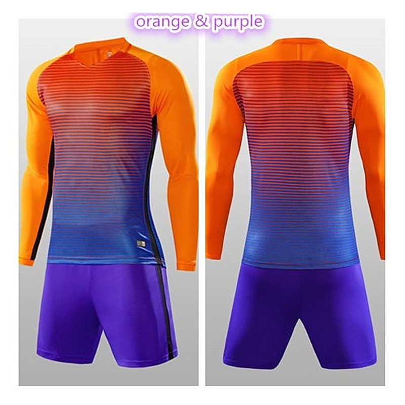 Adult and Kids Soccer Jerseys Long Sleeves Sportswear Football Training Suits Soccer Uniforms Clothes Athletic Wear