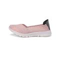 Woman Pink Woven Upper Casual Woven Pumps