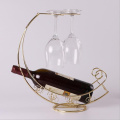 Newly Red Wine Rack Wine Glass Holder Shelf Bottle Rack Pirate Ship Goblet Decoration Racks