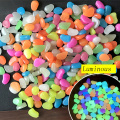 50Pcs/Set Aquarium Decoration Glow In The Dark Stone Fish Tank Accessories Artificial Luminous Pebbles Stone Walkway Decor