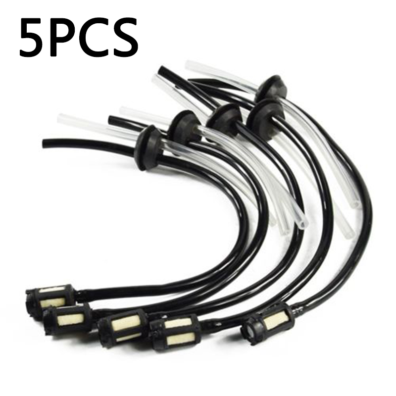 5pcs Fuel Hose Pipe Kit w/ Fuel Filter For 4 Stroke Trimmer Brushcutter Lawnmower Home DIY Hand Tool Parts