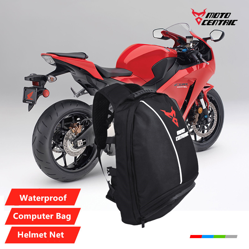 New Waterproof Motorcycle Bag Motorcycle Backpack Tank Bag Computer Carbon Fiber Moto Motorbike Helmet Bags Travel Luggage
