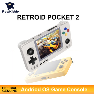 POWKIDDY Retroid Pocket 2 Retro Game Pocket Console 3.5-inch IPS Screen Android and Pandora Dual System Switching 3D Games